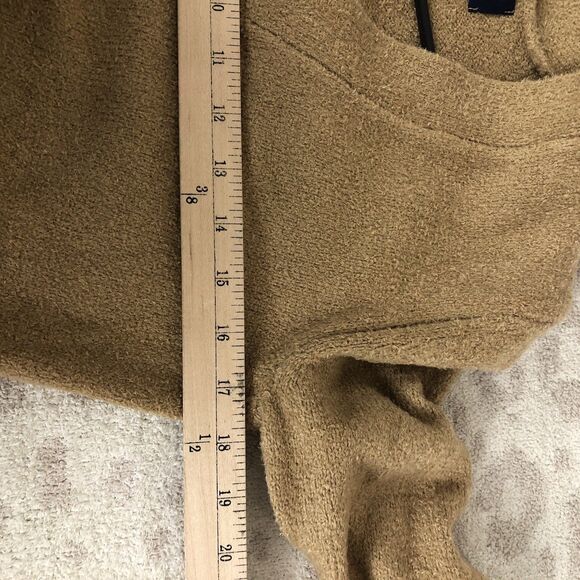 Lands end button cardigan womens sz XS Brown nylon acrylic super soft ribbed hem - Picture 8 of 9